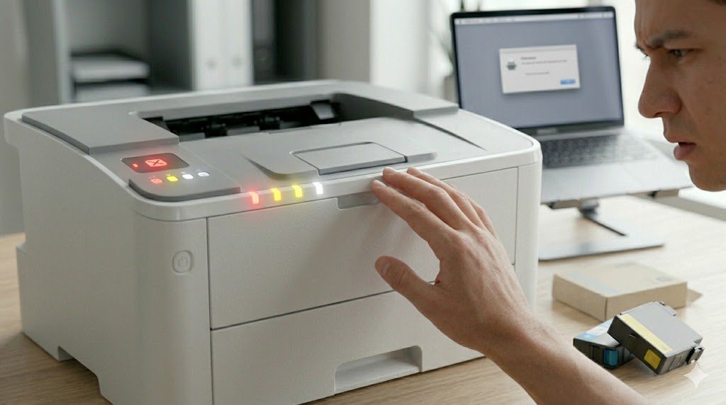 Printer lights not blinking fix guide