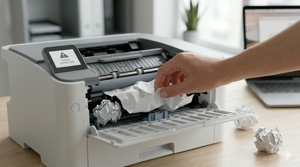 Printer paper jam fix guide